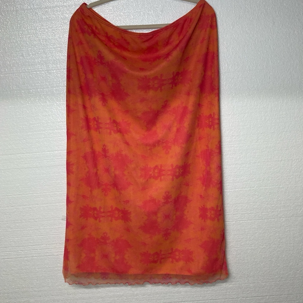 Giorgio Fiorelli Orange and Pink Skirt